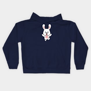 cute bunny cartoon Kids Hoodie